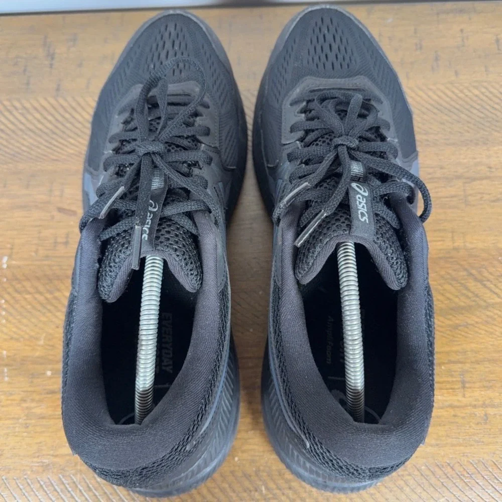 Asics Running‎ Shoes Mens 12 Black Gel-Contend 7 Athletic Mesh Sneakers Gym